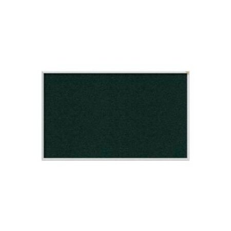 GHENT Ghent 3' x 5' Bulletin Board - Ebony Vinyl Surface - Silver Frame AV35-183
